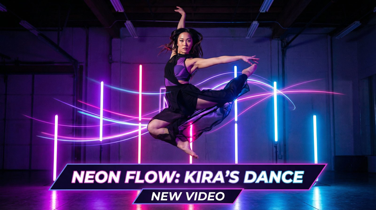 糖心vlog霓虹舞者创意舞蹈视频